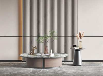 现代茶几3D模型下载